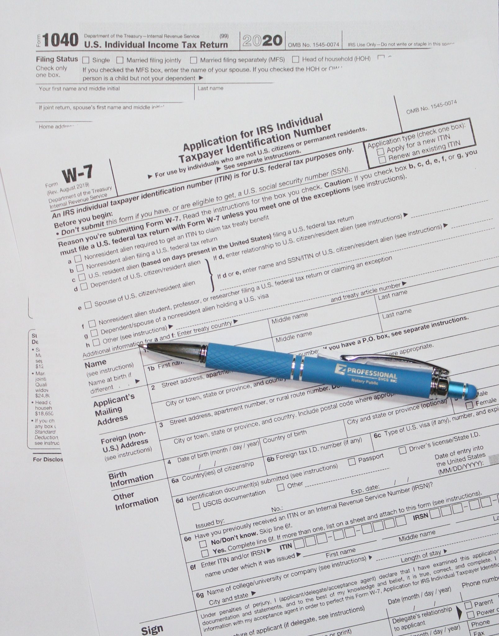 ITIN ESPA OL EZ Professional Services